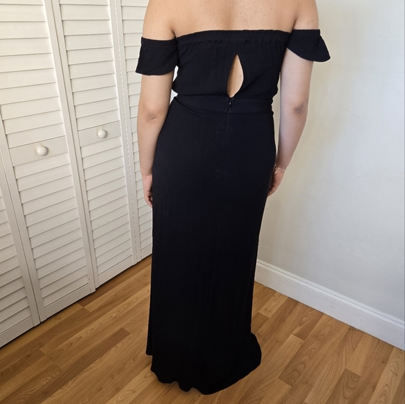 Flynn Skye Square Neckline Maxi Dress Women's L Whimsigoth Witchy Semi-Formal - Picture 7 of 15